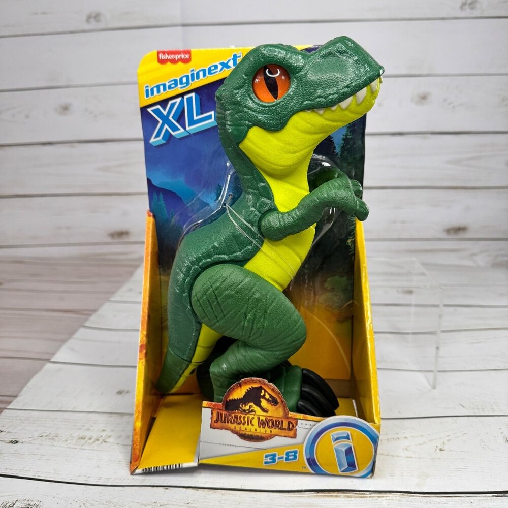 Imaginext Jurassic World XL T-Rex Dinosaur Figure‎ 9.5in Fisher-Price NIP